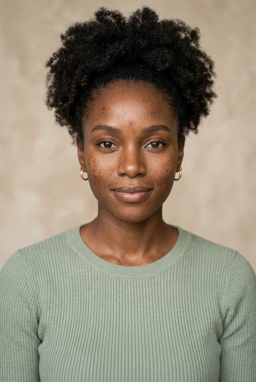 Before treatment — visible dark spots and uneven tone